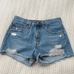 Levi’s 501 Blue Denim Women Shorts
